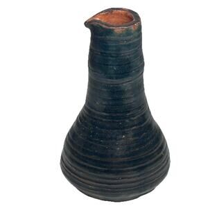 Vintage Vase Studio Pottery Handmade Signed Brutalist Home Decor Minimalist